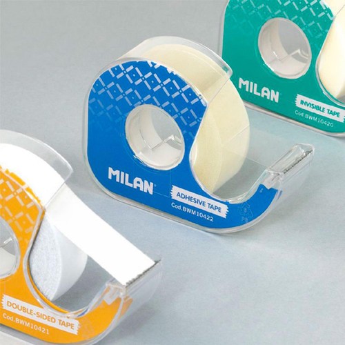 MILAN Blister pack 2 shiny transparent adhesive tapes 19 mm x 33 m thumbnail 3