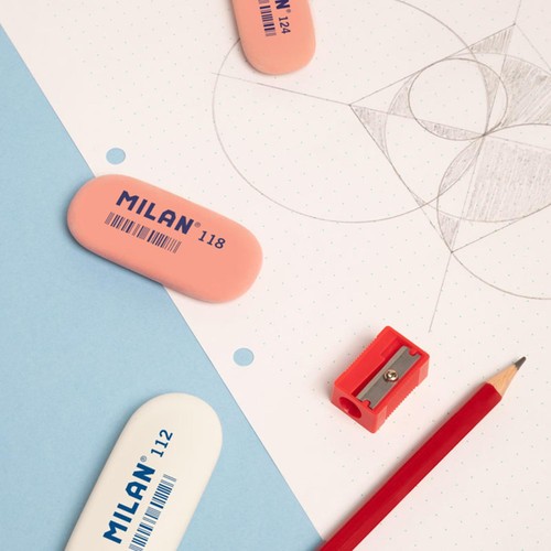 MILAN Box 12 HB hexagonal graphite pencils with eraser thumbnail 4