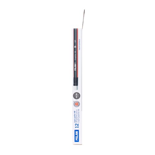 MILAN Box 12 HB triangular graphite pencils with eraser thumbnail 2