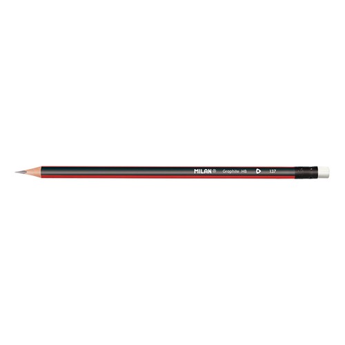 MILAN Box 12 HB triangular graphite pencils with eraser thumbnail 7