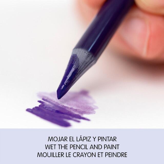 MILAN Metal box 12 woodless watersoluble colour pencils + brush thumbnail 4