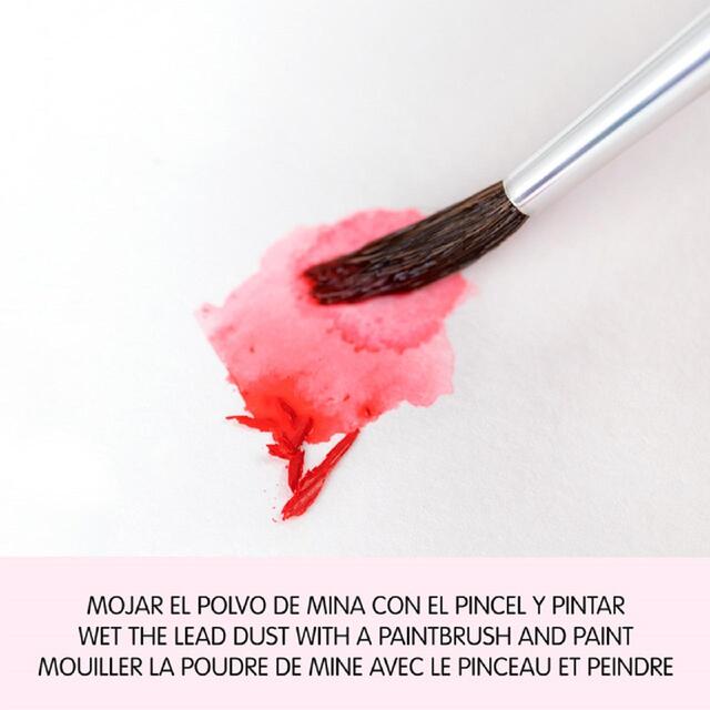 MILAN Metal box 12 woodless watersoluble colour pencils + brush thumbnail 5