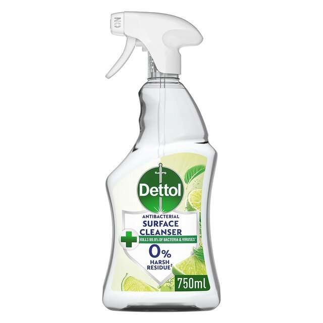Dettol Antibacterial Disinfectant Surface Cleaning Spray Lime & Mint
