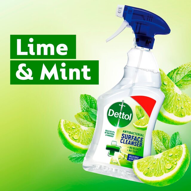 Dettol Antibacterial Disinfectant Surface Cleaning Spray Lime & Mint thumbnail 8