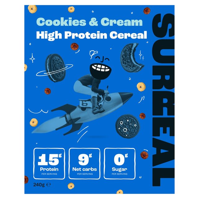Surreal High Protein Low Sugar Cookies & Cream Cereal