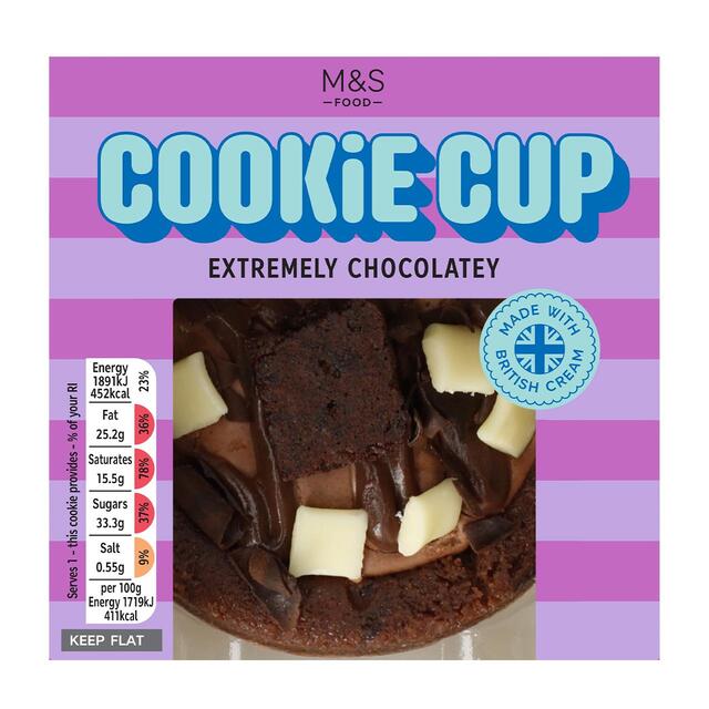 M&S Extremely Chocolatey Cookie Cup Serves 1 thumbnail 2