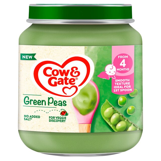 Cow & Gate Peas Baby Food Snack Jar 4+ Months