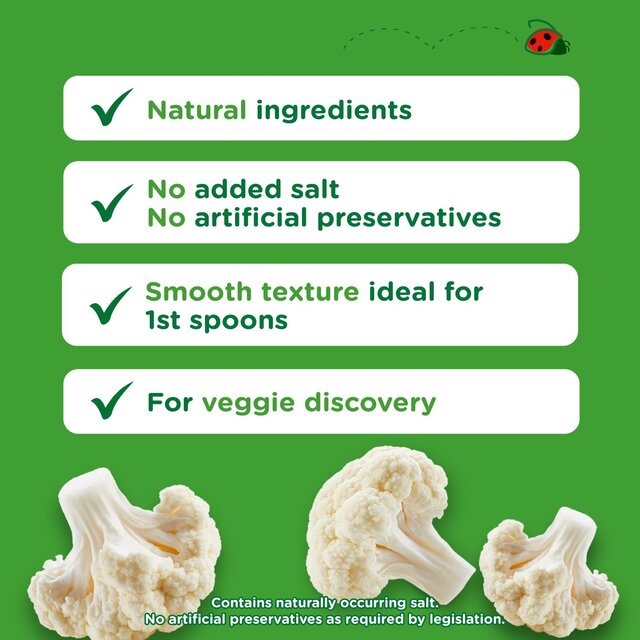Cow & Gate Cauliflower Baby Food Snack Jar 4+ Months thumbnail 2
