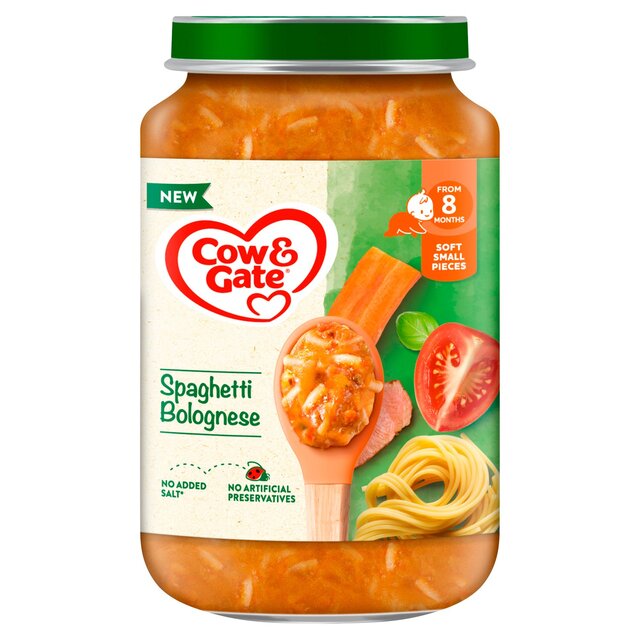 Cow & Gate Spaghetti Bolognese Baby Food Meal Jar 8+ Months