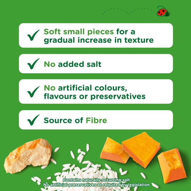 Cow & Gate Pumpkin Chicken & Rice Baby Food Meal Jar 8+ Months thumbnail 2