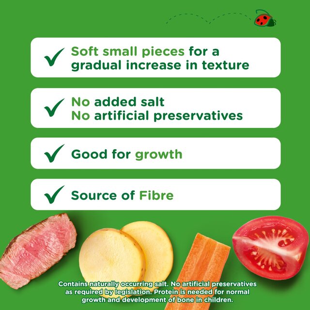 Cow & Gate Carrot Beef Tomato & Potato Baby Food Meal Jar 8+ Months thumbnail 2