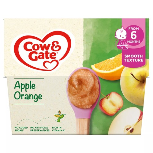 Cow & Gate Apple Orange & Acerola Baby Food Fruit Pot 6+ Months