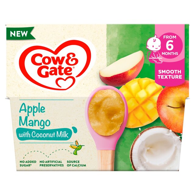 Cow & Gate Apple, Mango with Coconut Milk Baby Food Pot 6+ Months