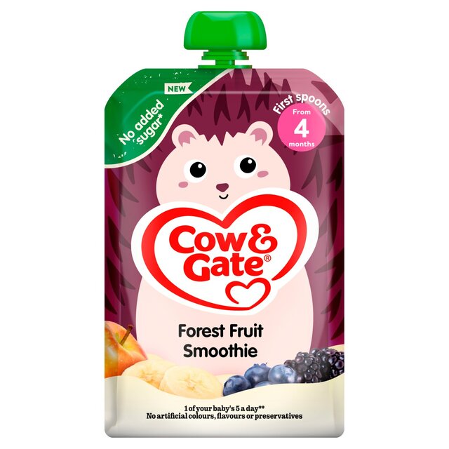 Cow & Gate Fruit Pouch Forest Fruit Smoothie Baby Food Snack 4+ Months