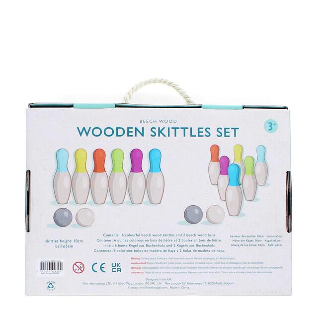 Rex London - Wooden Skittles Set thumbnail 3