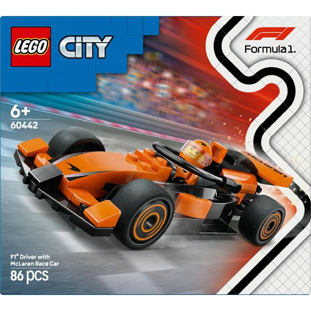 LEGO City Formula F1 Driver with McLaren Race Car 60442 6+