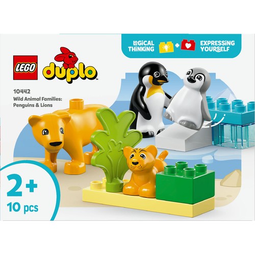 LEGO DUPLO Town Wild Animal Families - Penguins & Lions 10442 2+