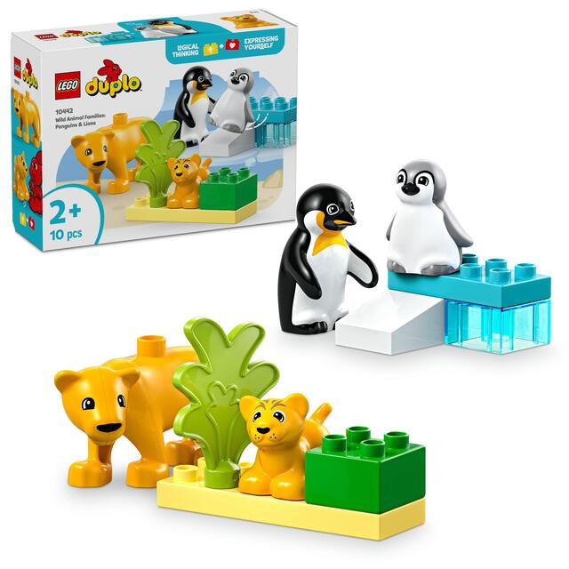 LEGO DUPLO Town Wild Animal Families - Penguins & Lions 10442 2+ thumbnail 2