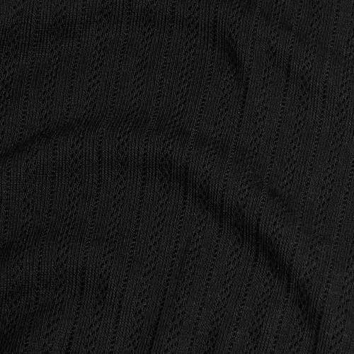 M&S Womens Thermal Pointelle Leggings, size 14, Black Mix thumbnail 4