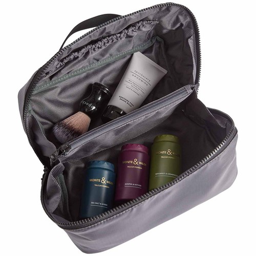 M&S Travel Washbag, Charcoal thumbnail 2