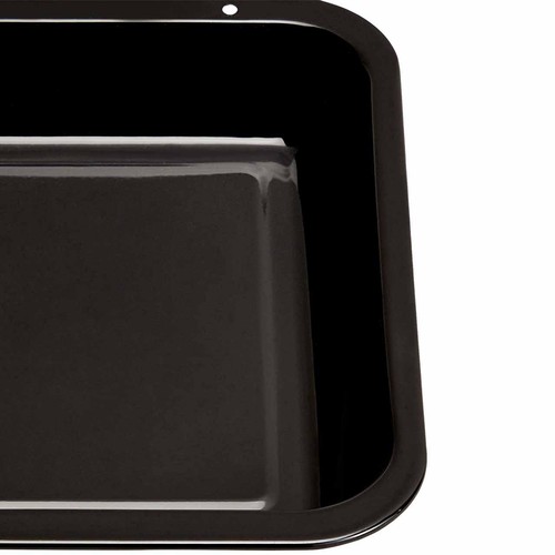 M&S 3 Pack Vitreous Enamel Roaster Set, One Size, Silver thumbnail 3