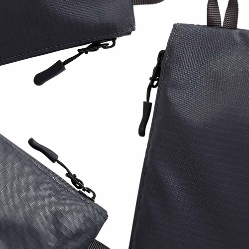 M&S Mens 3 Pack Travel Pouches with Stormwear, One Size, Charcoal thumbnail 4