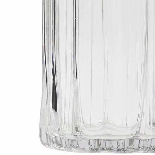 M&S Ridged Glass Cylinder Vase, One Size, Clear thumbnail 2
