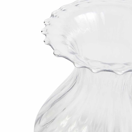 M&S Fluted Glass Bouquet Vase, One Size, Clear thumbnail 2