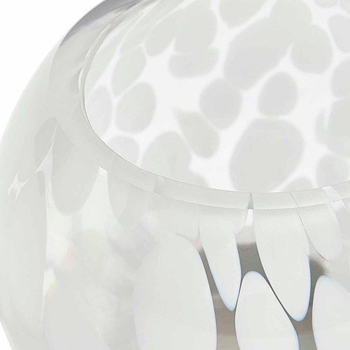 M&S Confetti Glass Tealight Holder, One Size, White thumbnail 3