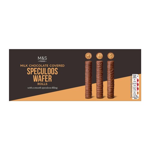 M&S Milk Chocolate Speculoos Wafer Rolls thumbnail 2