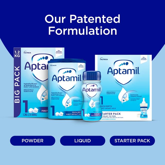 Aptamil 1 First Infant Baby Milk Formula Liquid Ready to Feed from Birth thumbnail 4