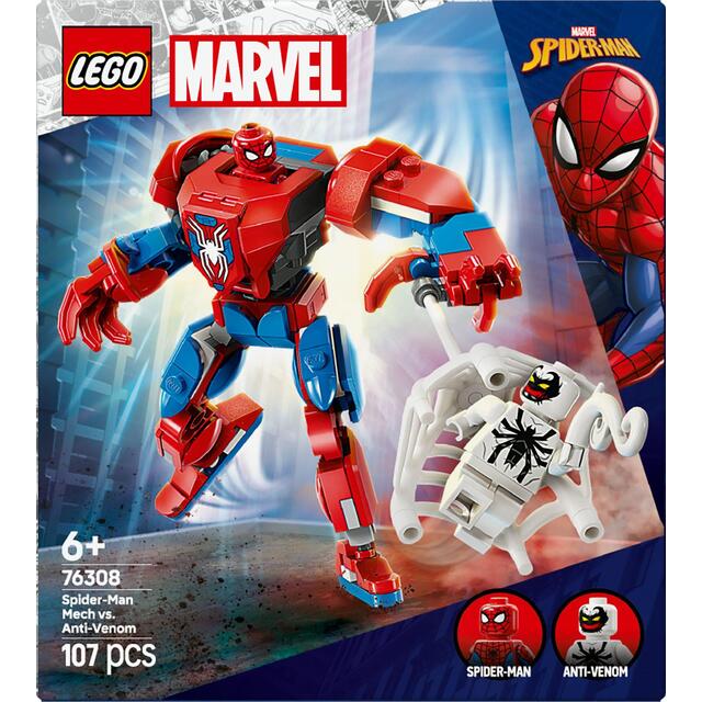 LEGO Super Heroes Marvel Spider-Man Mech vs. Anti-Venom 76308 6+