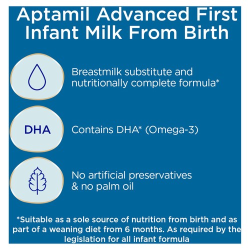 Aptamil Advanced 1 First Infant Baby Milk Formula Liquid from Birth thumbnail 5