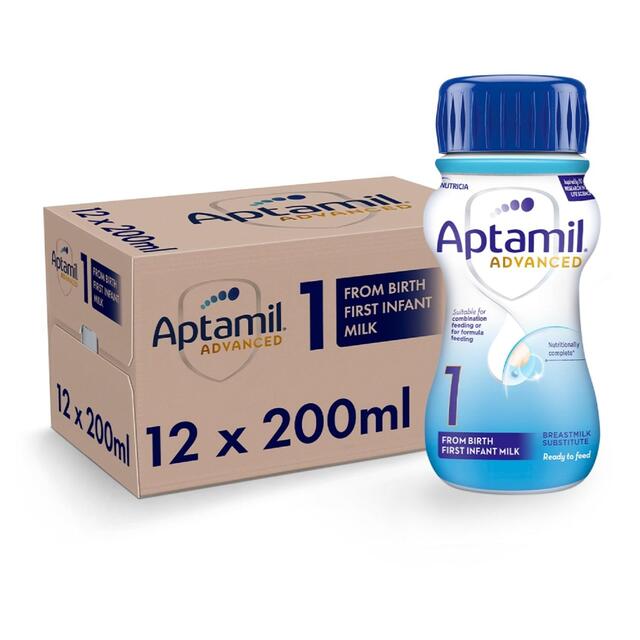 Aptamil Advanced 1 First Infant Baby Milk Formula Liquid from Birth