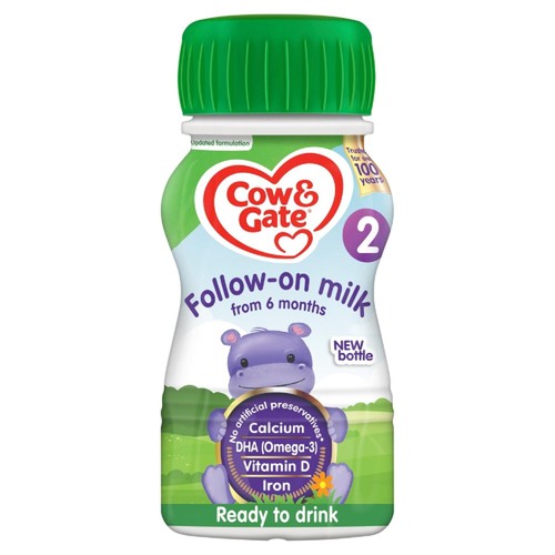 Cow & Gate 2 Follow On Baby Milk Formula Liquid Ready to Feed 6-12 Months thumbnail 2