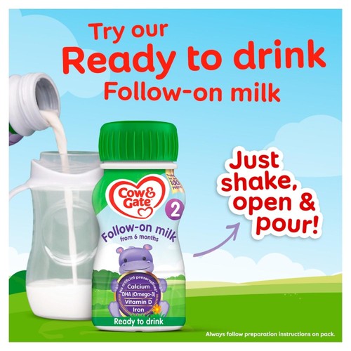 Cow & Gate 2 Follow On Baby Milk Formula Liquid Ready to Feed 6-12 Months thumbnail 6