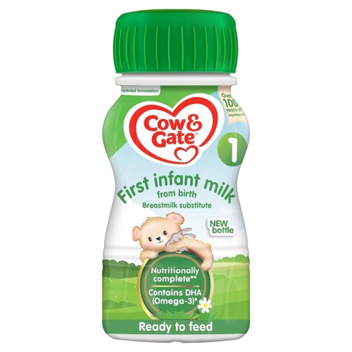 Cow & Gate 1 First Infant Baby Milk Formula Liquid Ready to Feed from Birth thumbnail 2