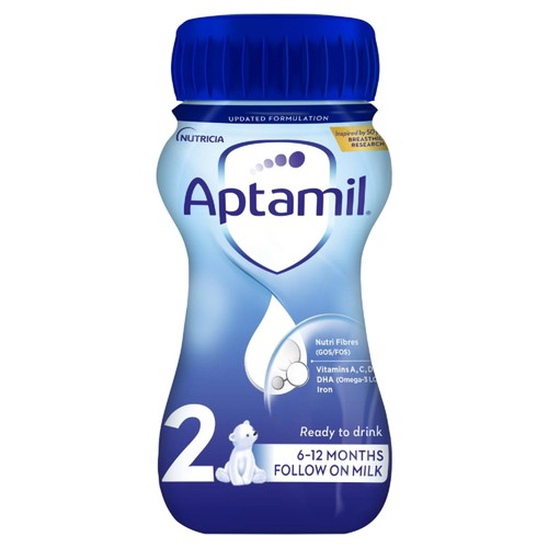 Aptamil 2 Follow On Baby Milk Formula Liquid Ready to Feed 6-12 Months thumbnail 2