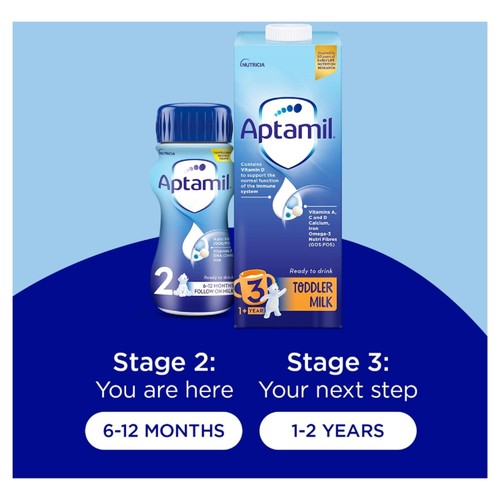 Aptamil 2 Follow On Baby Milk Formula Liquid Ready to Feed 6-12 Months thumbnail 5