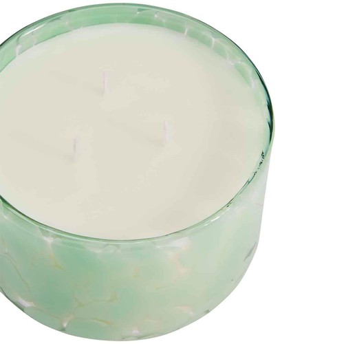 M&S Collection Lychee & Dragonfruit Confetti 3 Wick Candle, One Size, Green thumbnail 2