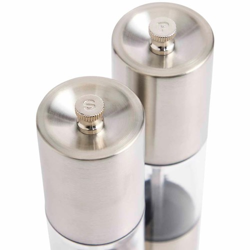 M&S Stainless Steel Salt & Pepper Mills, One Size, Silver thumbnail 3