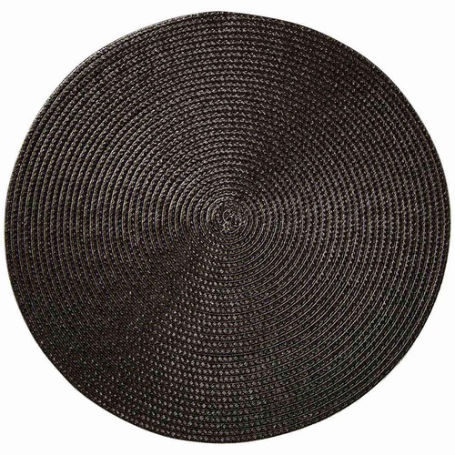M&S Set of 4 Round Woven Placemats, One Size, Grey thumbnail 3