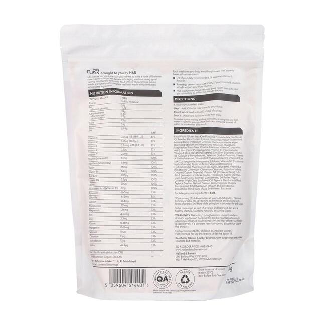 NU26 Nutritionally Complete Real Food Raspberry Shake thumbnail 2