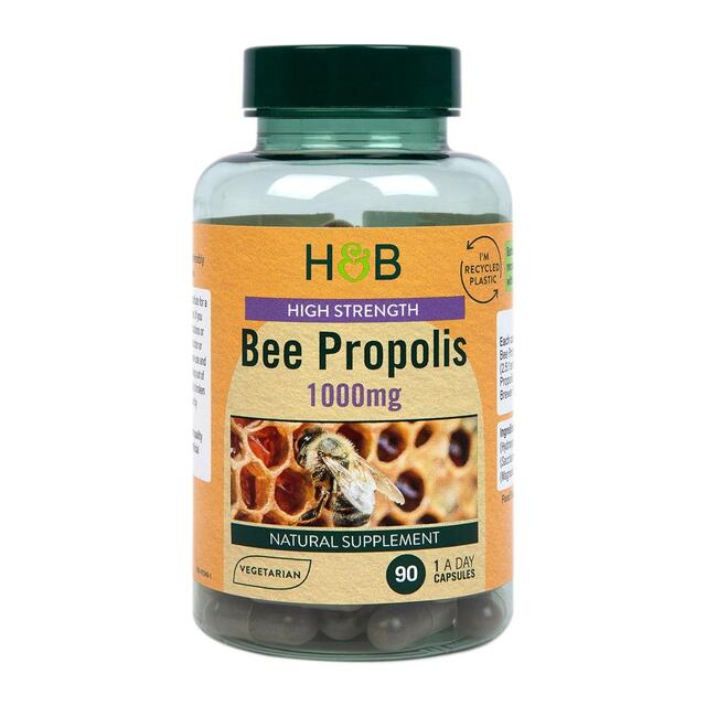 Holland & Barrett High Strength Bee Propolis 1000mg Capsules