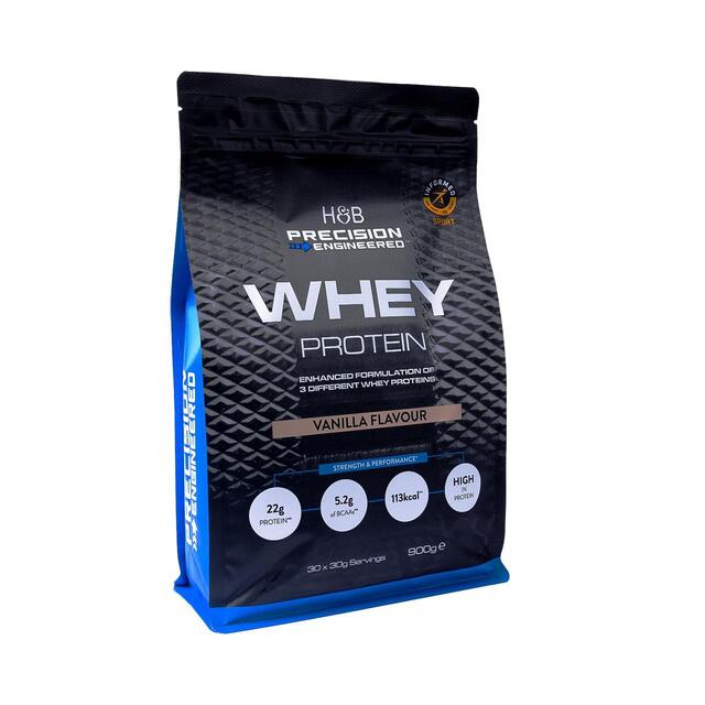 H&B Precision Engineered Whey Protein Powder Vanilla