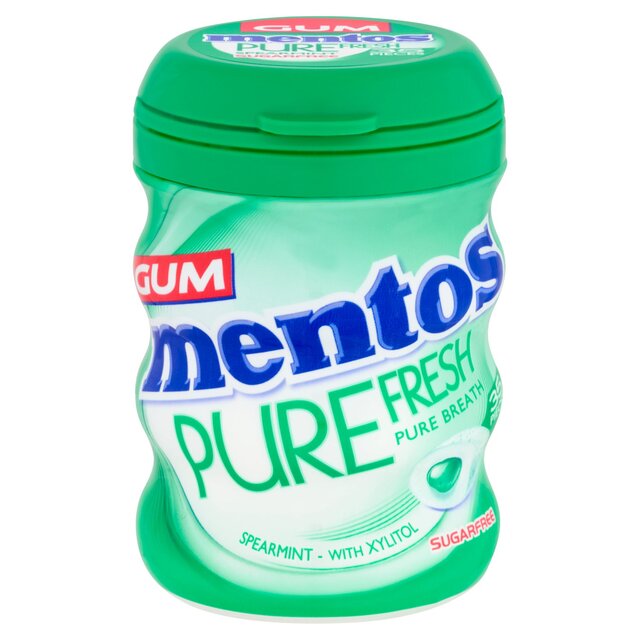 Mentos Gum Pure Fresh Spearmint Sugar Free Chewing Gum Bottle thumbnail 3