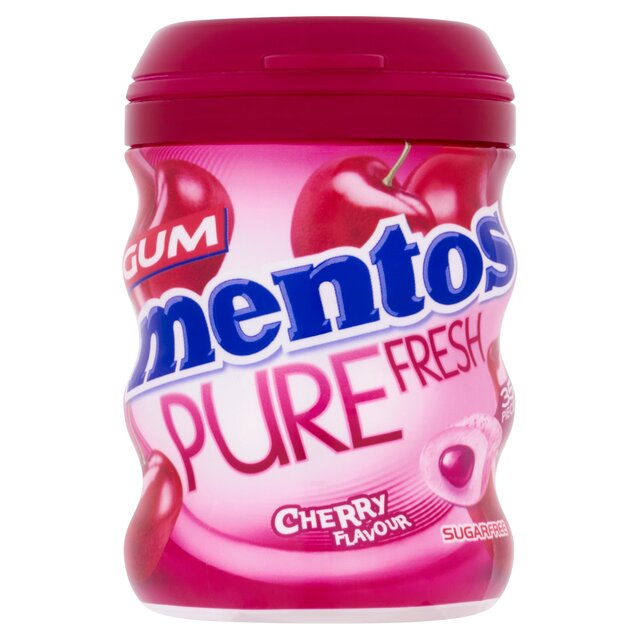 Mentos Gum Pure Fresh Cherry Sugar Free Chewing Gum Bottle thumbnail 4