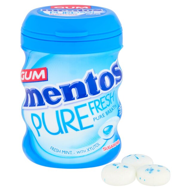 Mentos Gum Pure Fresh Freshmint Sugar Free Chewing Gum Bottle thumbnail 2
