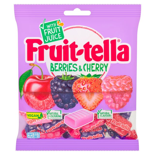 Fruittella Berry & Cherry Chews Sweets Sharing Bag
