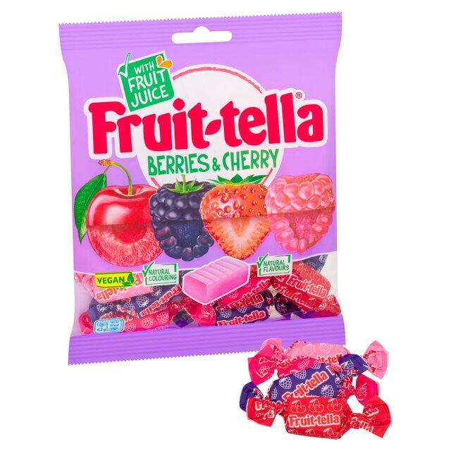 Fruittella Berry & Cherry Chews Sweets Sharing Bag thumbnail 2